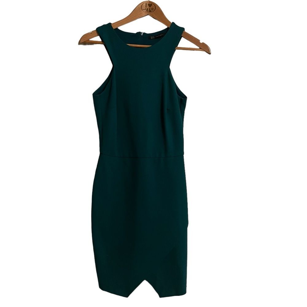 Zara Green Trafaluc Sleeveless Sheath Dress Size M